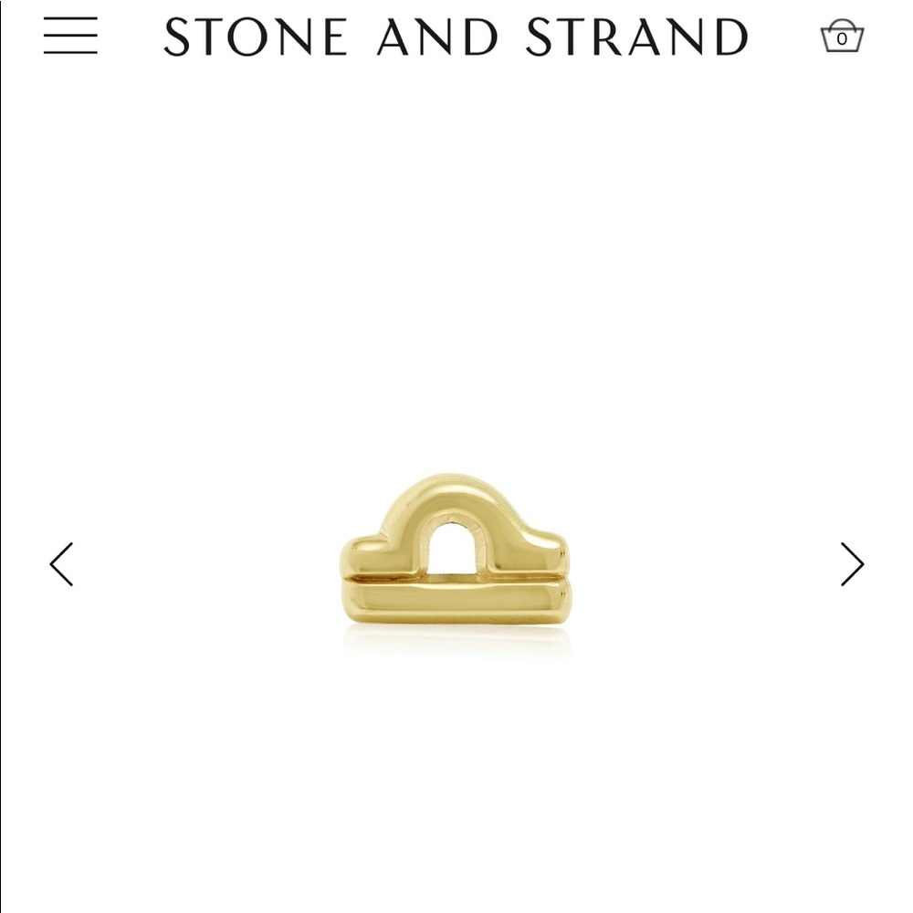 SOLD OUT Libra gold stud earring NIB